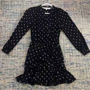 Veronica Beard Black Kids Dress with Colorful Accents